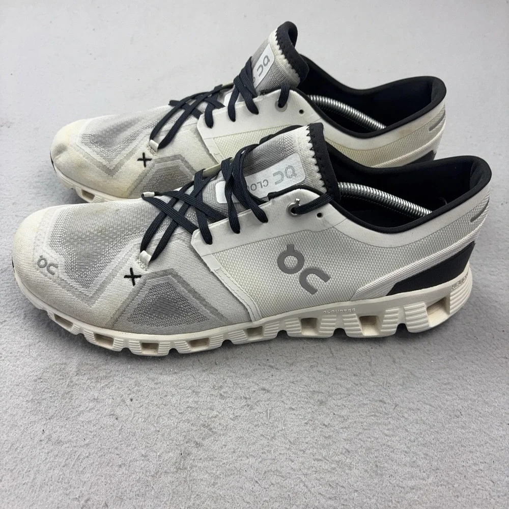 On Cloud Shoes Mens Size 13 White Cushioned CloudTec Mesh Running Sneakers
